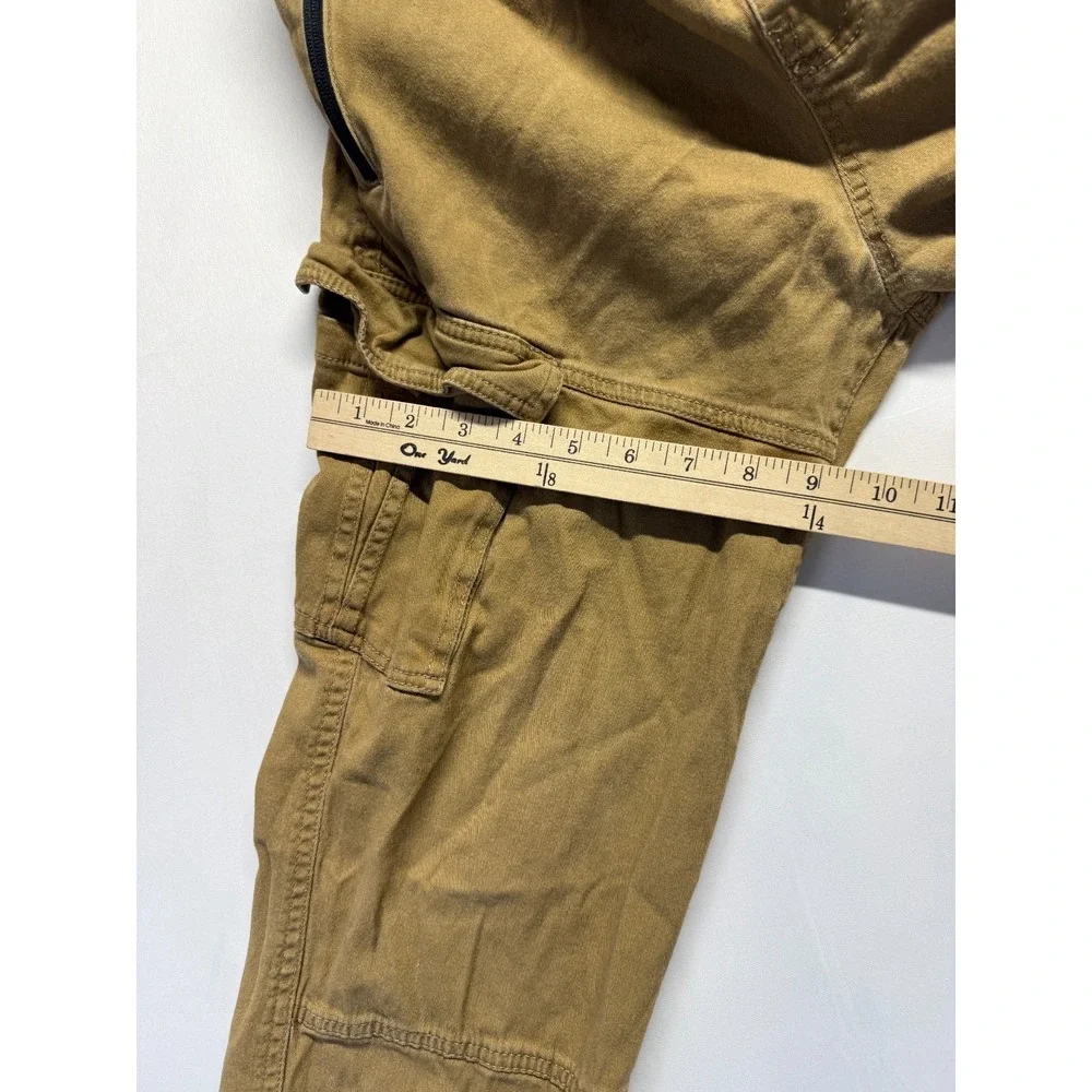 WXYZ Los Angeles Jogger Pants Mens Large‎ Khaki Cotton Tapered Leg Cargo Pockets